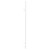 Pizarro White 1800mm x 500mm Straight Heated Towel Rail Side View