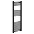 Colore Marco Matt Black 1200mm x 500mm Curved Heated Towel Rail Left Hand View