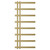 Colore Anderson Brushed Brass 1150mm x 500mm Designer Heated Towel Rail Front View