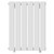 Hudson White 600mm x 452mm Single Panel Radiator Front View
