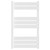 Darby White 850mm x 500mm Heated Towel Rail Front View