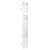 Darby White 850mm x 500mm Heated Towel Rail Side View