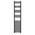 Colore Pizarro Matt Black 1800mm x 400mm Straight Electric Heated Towel Rail Front View