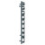 Milton Anthracite 1200mm x 500mm Electric Heated Towel Rail Side View