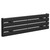 Colore Hudson Matt Black 300mm x 1200mm Horizontal Single Panel Radiator Left Hand View