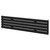 Colore Hudson Matt Black 376mm x 1800mm Horizontal Single Panel Radiator Right Hand View