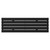 Colore Hudson Matt Black 376mm x 1200mm Horizontal Single Panel Radiator Front View