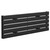 Colore Hudson Matt Black 376mm x 1200mm Horizontal Single Panel Radiator Left Hand View