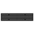 Colore Hudson Matt Black 376mm x 1600mm Horizontal Single Panel Radiator Front View
