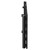 Colore Hudson Matt Black 376mm x 1600mm Horizontal Single Panel Radiator Side View