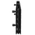 Colore Hudson Matt Black 376mm x 1200mm Horizontal Double Panel Radiator Side View