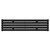Colore Boone Matt Black 300mm x 1200mm Horizontal Single Panel Radiator Front View