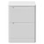 Carlo Gloss White 600mm Floor Standing Vanity Unit for Countertop Basins with 2 Handleless Drawers Front View