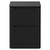 Carlo Matt Black 600mm Floor Standing Vanity Unit for Countertop Basins with 2 Handleless Drawers Front View