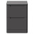 Carlo Matt Cement 600mm Floor Standing Vanity Unit for Countertop Basins with 2 Handleless Drawers Front View