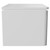 Carlo Gloss White 600mm Wall Mounted Vanity Unit for Countertop Basins with Single Handleless Drawer Side View