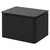 Carlo Matt Black 600mm Wall Mounted Vanity Unit for Countertop Basins with Single Handleless Drawer Right Hand View