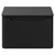 Carlo Matt Black 600mm Wall Mounted Vanity Unit for Countertop Basins with Single Handleless Drawer Front View