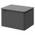 Carlo Matt Cement 600mm Wall Mounted Vanity Unit for Countertop Basins with Single Handleless Drawer Right Hand View