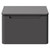 Carlo Matt Cement 600mm Wall Mounted Vanity Unit for Countertop Basins with Single Handleless Drawer Front View