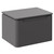 Carlo Matt Cement 600mm Wall Mounted Vanity Unit for Countertop Basins with Single Handleless Drawer Left Hand View