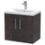 Hudson Reed Juno Metallic Slate 600mm Wall Hung 2 Door Vanity Unit with 40mm Profile Basin - JNU2623A Main Image