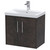 Hudson Reed Juno Metallic Slate 600mm Wall Hung 2 Door Vanity Unit with 50mm Profile Basin - JNU2623D Main Image