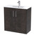 Hudson Reed Juno Metallic Slate 800mm 2 Door Vanity Unit with 18mm Profile Basin - JNU2605B Main Image