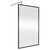 Nuie 1200mm x 1850mm Full Outer Frame Wetroom Screen with Matt Black Support Bar - WRFBP1812 Main Image