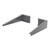 Nuie Pair of Dark Grey Shelf Support Brackets - 154048SB Main Image
