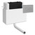 Nuie Pneumatic Dual Flush Concealed Cistern and Chrome Push Button - XTY011M01 Main Image