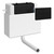 Nuie Pneumatic Dual Flush Concealed Cistern and Matt Black Push Button - XTY011M02 Main Image