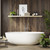 Multipanel Naturepanel Brown Warmia Walnut 2400mm x 598mm Hydro-Lock Tongue & Groove Bathroom Wall Panel Bathroom Lifestyle View
