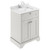 Old London Timeless Sand 600mm 2 Door Vanity Unit with White Marble Top and Square Basin with 1 Tap Hole - LOF422S