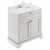 Old London Timeless Sand 800mm 2 Door Vanity Unit with White Marble Top and Square Basin with 1 Tap Hole - LOF428S
