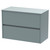 Hudson Reed Havana Coastal Grey 800mm Wall Hung 2 Drawer Vanity Unit with Worktop - HAV2306W