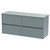 Hudson Reed Havana Coastal Grey 1200mm Wall Hung 4 Drawer Vanity Unit with Worktop - HAV2304W2