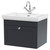 Nuie Classique Soft Black 600mm Single Drawer Wall Hung Vanity Unit and 66mm Profile Basin with 1 Tap Hole - CLC1494A