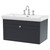Nuie Classique Soft Black 800mm Single Drawer Wall Hung Vanity Unit and 66mm Profile Basin with 3 Tap Holes - CLC1496B