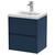 Hudson Reed Havana Midnight Blue 500mm Wall Hung 2 Drawer Vanity Unit with 40mm Profile Basin - HAV2902A