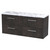 Hudson Reed Juno Metallic Slate 1200mm Wall Hung 4 Drawer Vanity Unit with Matt Carrera Marble Laminate Worktop - JNU2624LCM2