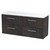 Hudson Reed Juno Metallic Slate 1200mm Wall Hung 4 Drawer Vanity Unit with Sparkling White Worktop - JNU2624LSW2