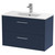 Hudson Reed Juno Midnight Blue 800mm Wall Hung 2 Drawer Vanity Unit with 18mm Profile Basin - JNU2926B