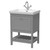 Hudson Reed Bexley Cool Grey 600mm Floor Standing Single Drawer Vanity Unit and Classic Basin with 1 Tap Hole - BEX225A Main Image