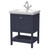 Hudson Reed Bexley Indigo Blue 600mm Floor Standing Single Drawer Vanity Unit and Classic Basin with 1 Tap Hole - BEX325A Main Image