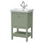 Hudson Reed Bexley Fern Green 500mm Floor Standing Single Drawer Vanity Unit and Classic Basin with 1 Tap Hole - BEX823A Main Image