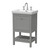 Hudson Reed Bexley Cool Grey 500mm Floor Standing Single Drawer Vanity Unit and Classic Basin with 3 Tap Holes - BEX223B Main Image