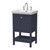 Hudson Reed Bexley Indigo Blue 500mm Floor Standing Single Drawer Vanity Unit and Classic Basin with 3 Tap Holes - BEX323B Main Image