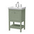 Hudson Reed Bexley Fern Green 500mm Floor Standing Single Drawer Vanity Unit and Classic Basin with 3 Tap Holes - BEX823B Main Image