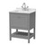 Hudson Reed Bexley Cool Grey 600mm Floor Standing Single Drawer Vanity Unit and Marble Top Basin with 1 Tap Hole - BEX225WS1 Main Image